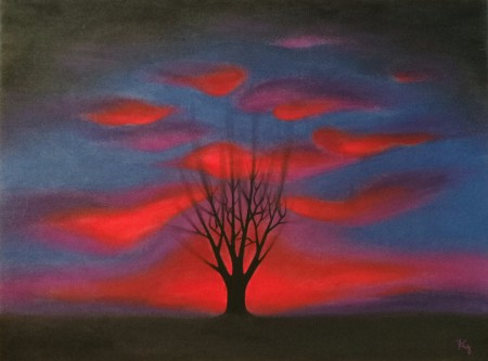 Odovzdanosť /pan pastel, uhlík/ A3